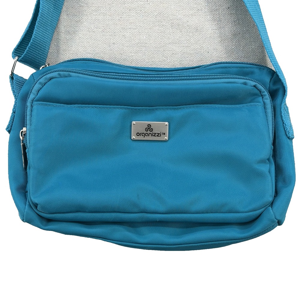 Organizzi Blue Nylon Crossbody Santa Barbara, CA Purse Travel Lightweight 9x7x3